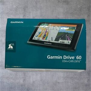 Garmin Drive 60 USA+CAN LM 6" Navigation GPS Bundle w/ Original Box & Mount